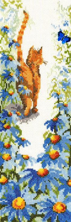 Follow Me 2 Cat Cross Stitch Kit By Bothy Threads