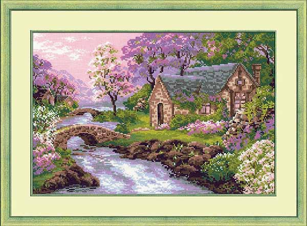 Spring View Cross Stitch Kit By RIOLIS