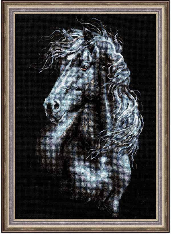 Breeze Through Mane Cross Stitch Kit By RIOLIS