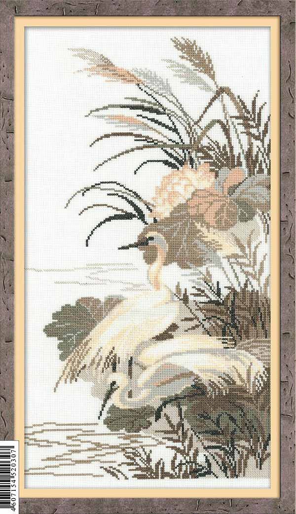 Herons Cross Stitch Kit By RIOLIS