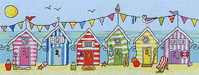 Beach Hut Fun Cross Stitch Kit By Bothy Threads