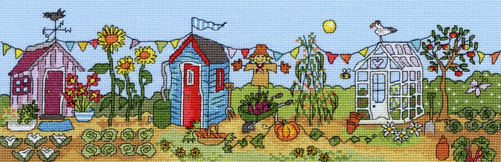 Allotment Fun Cross Stitch Kit By Bothy Threads