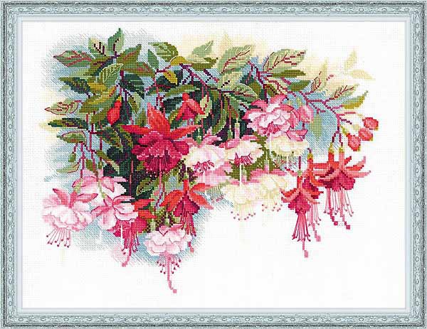 Fuchsia Cross Stitch Kit By RIOLIS