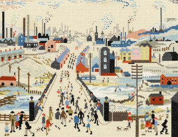 The Canal Bridge Lowry Cross Stitch Kit By Bothy Threads