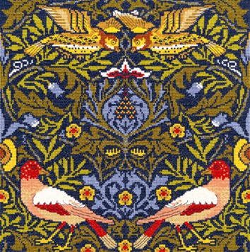 Bird William Morris Cross Stitch Kit By Bothy Threads