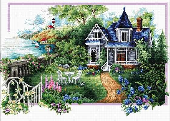 Summer Comes Printed Cross Stitch Kit by Needleart World