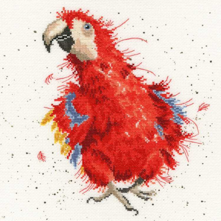 Parrot on Parade Cross Stitch Kit By Bothy Threads