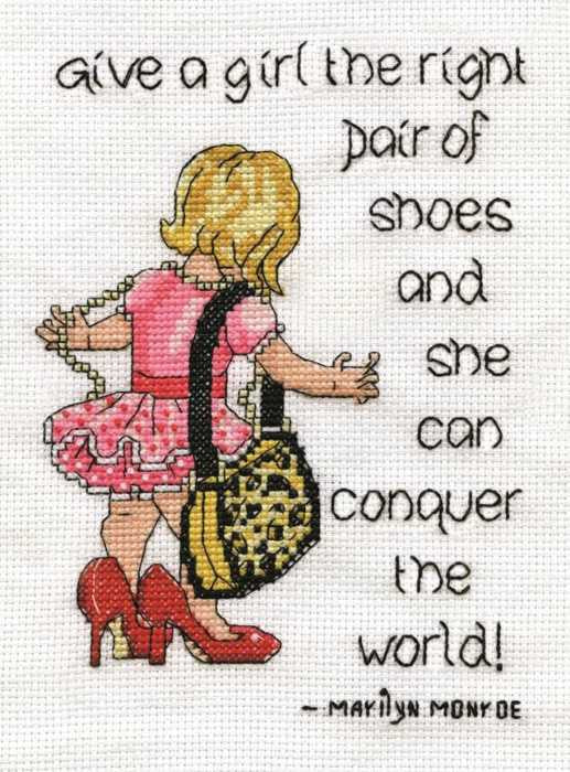 Right Pair of Shoes Cross Stitch Kit by Design Works