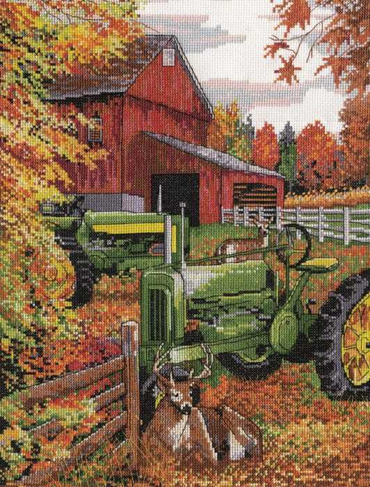 Tractor Cross Stitch Kit by Design Works
