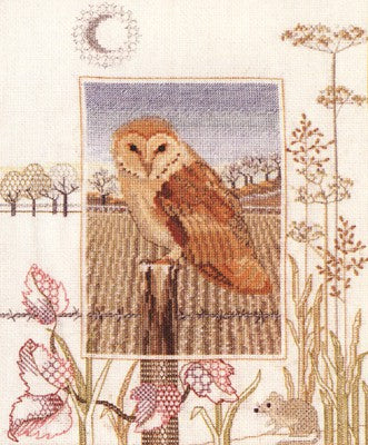 Barn Owl Cross Stitch Kit by Derwentwater Designs