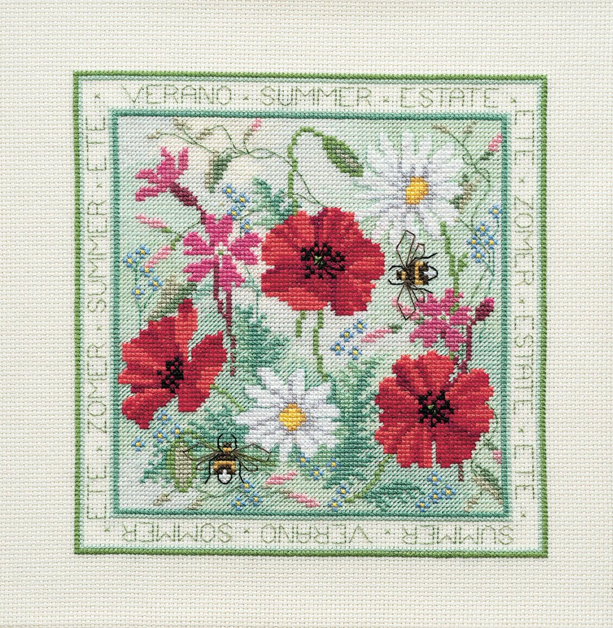 Summer Cross Stitch Kit by Derwentwater Designs