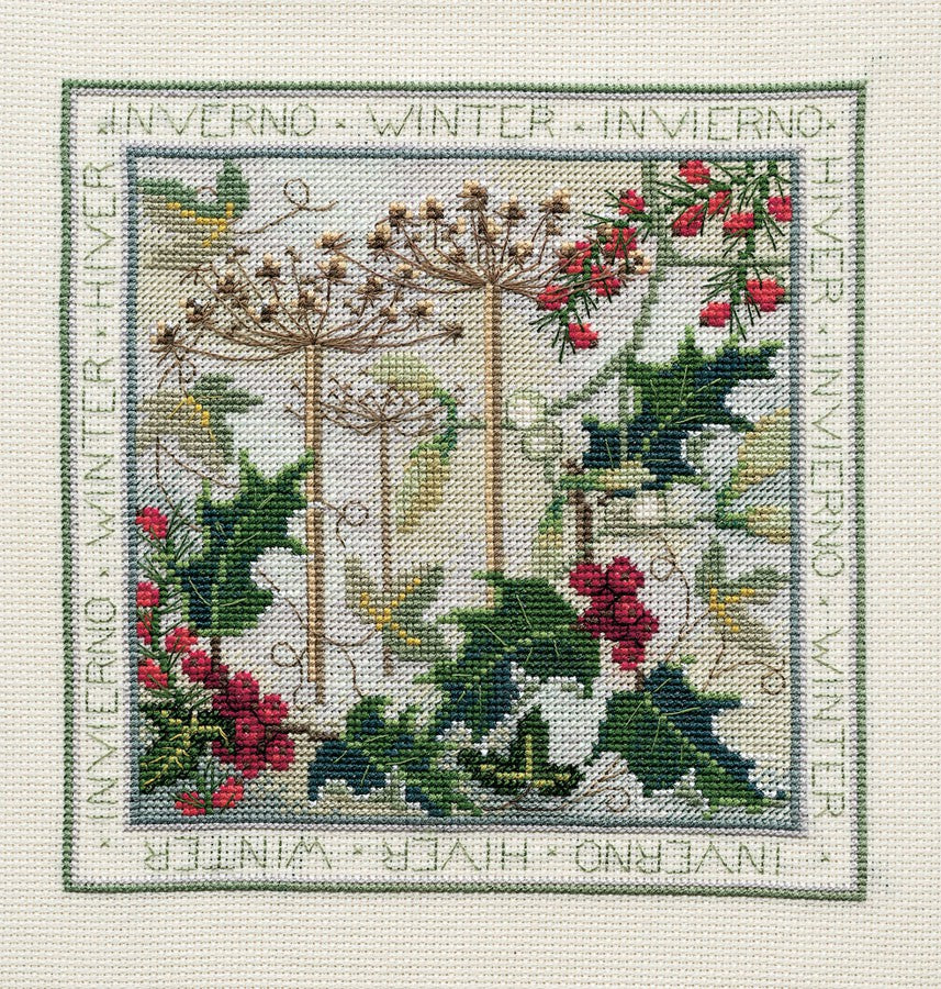 Winter Cross Stitch Kit by Derwentwater Designs