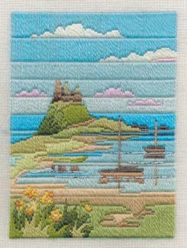 Coastal Spring Long Stitch Kit by Derwentwater Designs