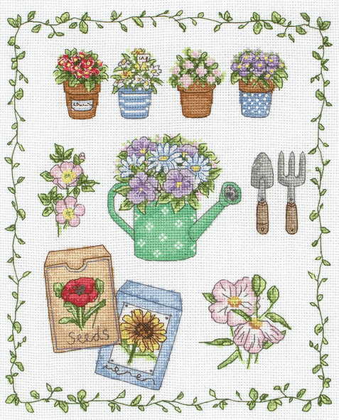 My Garden Cross Stitch Kit By Anchor