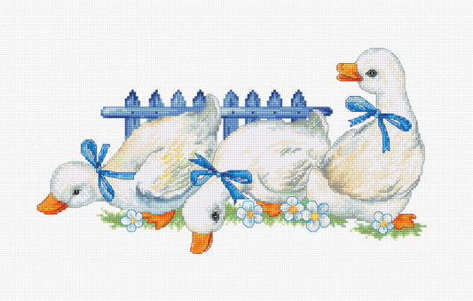 Three Geese Cross Stitch Kit by Luca S