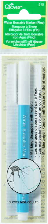 Water Soluble Fabric Marker Pen by Clover – The Happy Cross Stitcher