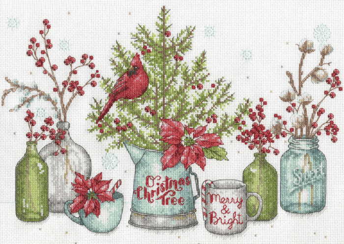 Birds and Berries Cross Stitch Kit by Dimensions