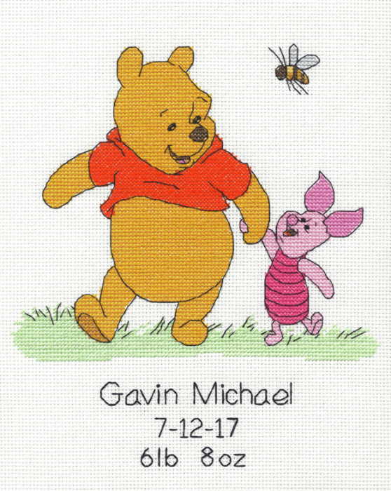 Winnie the Pooh Birth Sampler Cross Stitch Kit by Dimensions