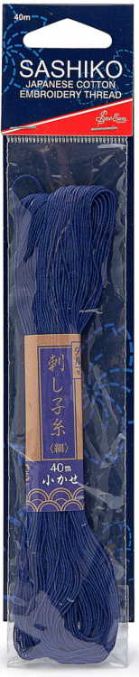 Navy Sashiko Embroidery Cotton Thread by Sew Easy