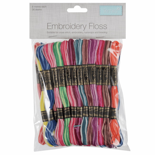 Variegated Colours Stranded Cotton Pack by Trimits