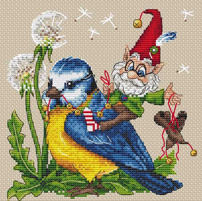 Tailwind Cross Stitch Kit by Merejka