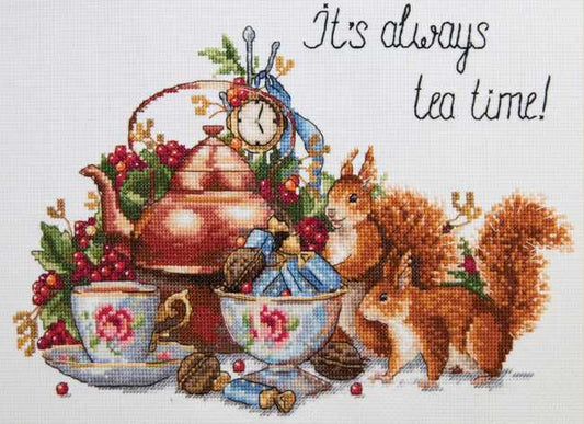It's Always Tea Time Cross Stitch Kit by Merejka