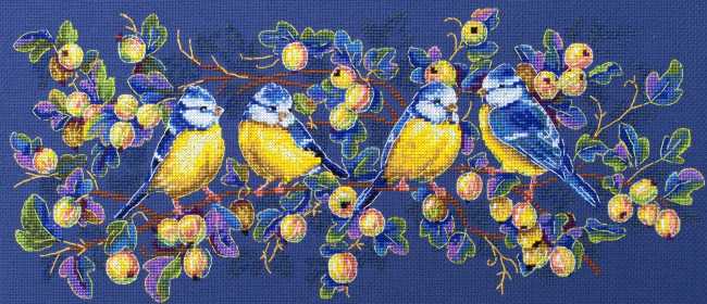 Titmouses Cross Stitch Kit by Merejka