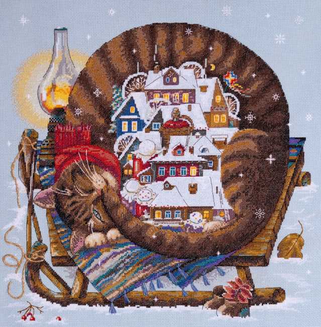 Cosy Winter Cross Stitch Kit by Merejka
