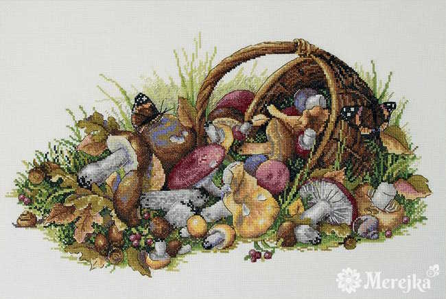 Mushrooms Cross Stitch Kit by Merejka