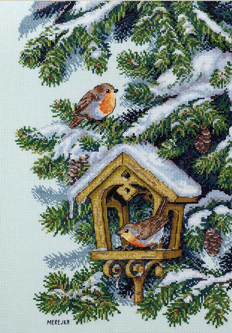 Robins Cross Stitch Kit by Merejka