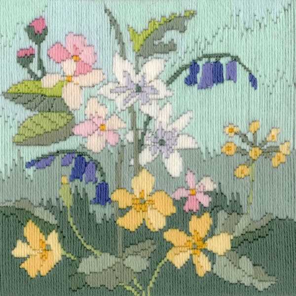Spring Long Stitch Kit by Derwentwater Designs