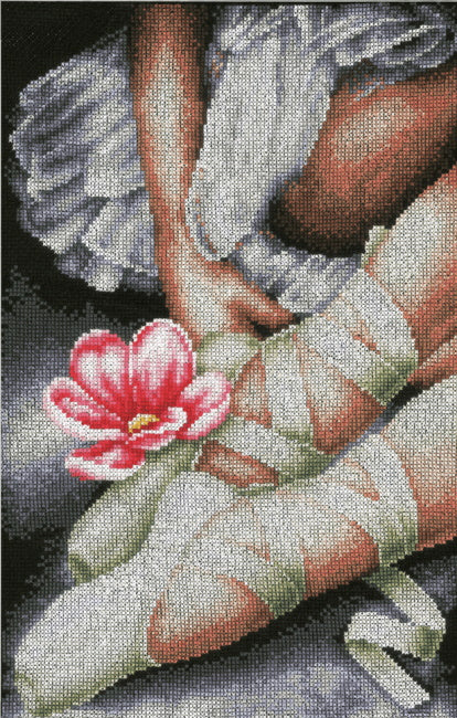 My Little Ballerina Shoes Cross Stitch Kit By Lanarte