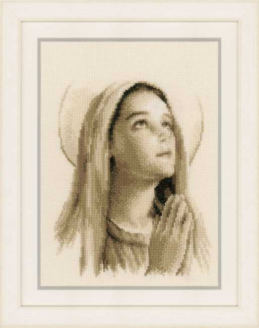 Hail Mary Cross Stitch Kit By Vervaco