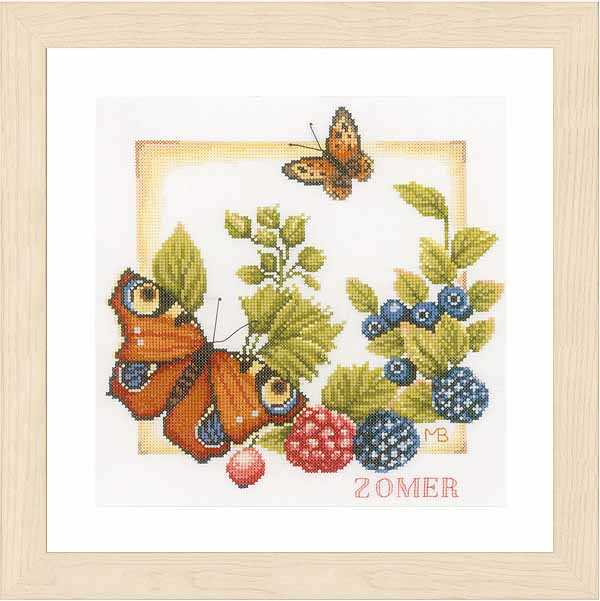 Summer Cross Stitch Kit By Lanarte