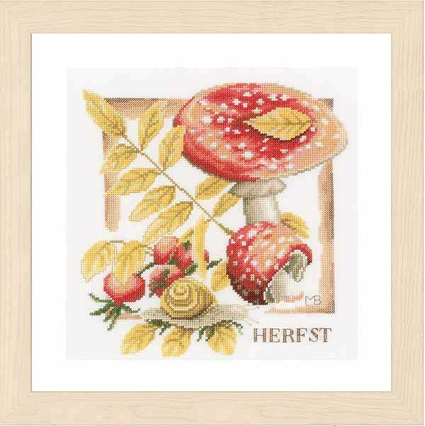 Autumn Cross Stitch Kit By Lanarte
