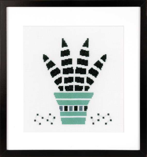 Succulent Cross Stitch Kit by Vervaco