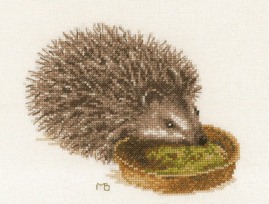 Hedgehog Cross Stitch Kit By Lanarte