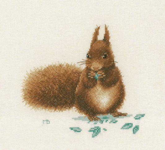 Squirrel Cross Stitch Kit By Lanarte