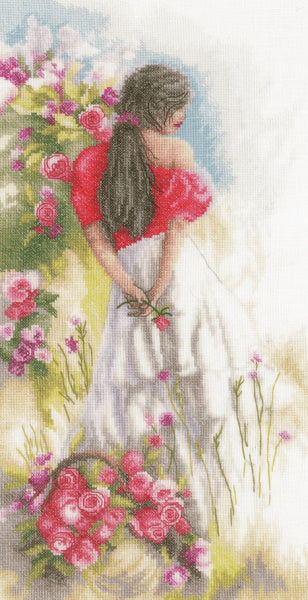 In the Fields Cross Stitch Kit By Lanarte