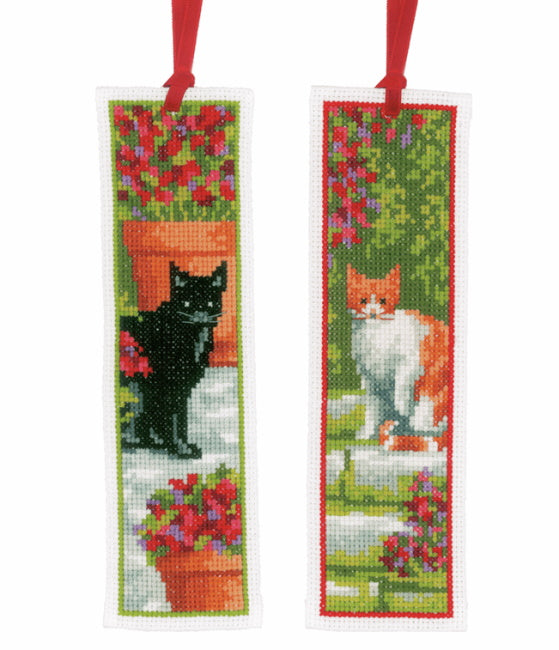Cats Bookmark Cross Stitch Kit By Vervaco