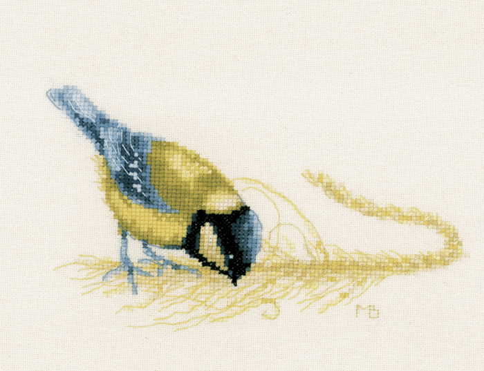 Blue Tit Cross Stitch Kit By Lanarte