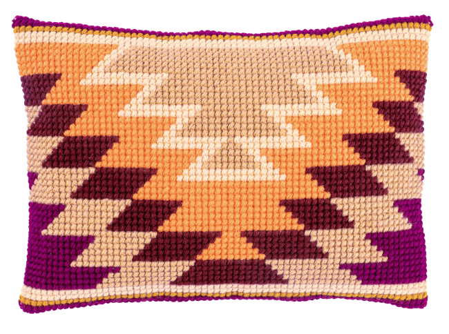 Kelim Motifs Printed Cross Stitch Cushion Kit by Vervaco