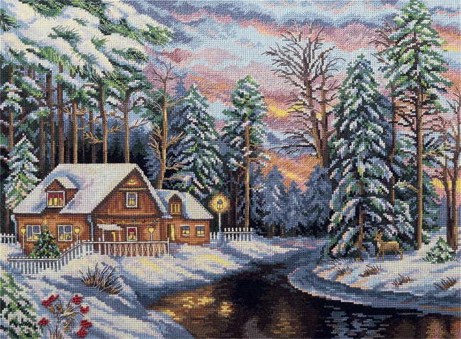 Christmas Eve Cross Stitch Kit by PANNA