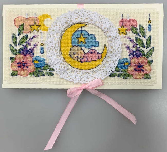 Congratulations Newborn Card Cross Stitch Kit By RIOLIS
