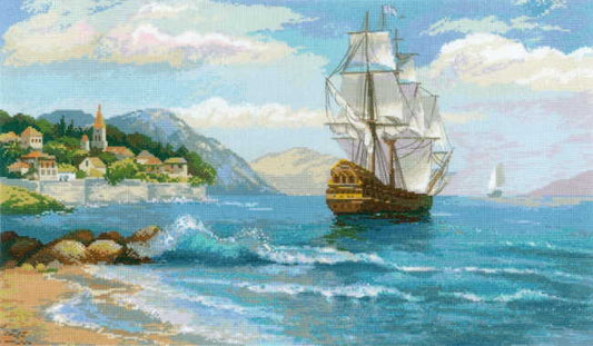 Distant Shores Cross Stitch Kit By RIOLIS