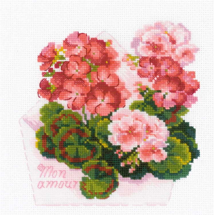Mon Amour Cross Stitch Kit By RIOLIS