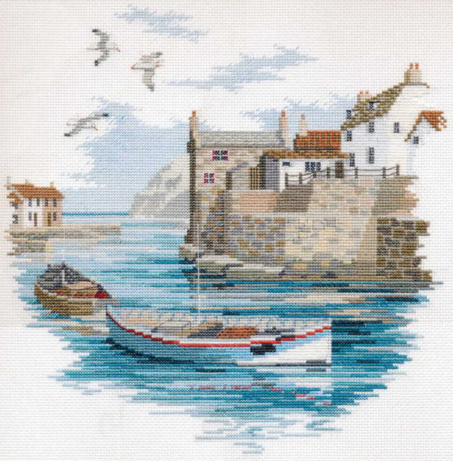 Secluded Port Cross Stitch Kit by Derwentwater Designs