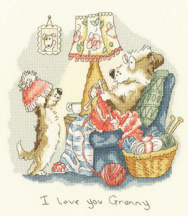 I Love You Granny Cross Stitch Kit By Bothy Threads