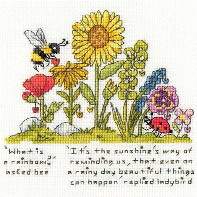 Rainbow Shine Cross Stitch Kit By Bothy Threads