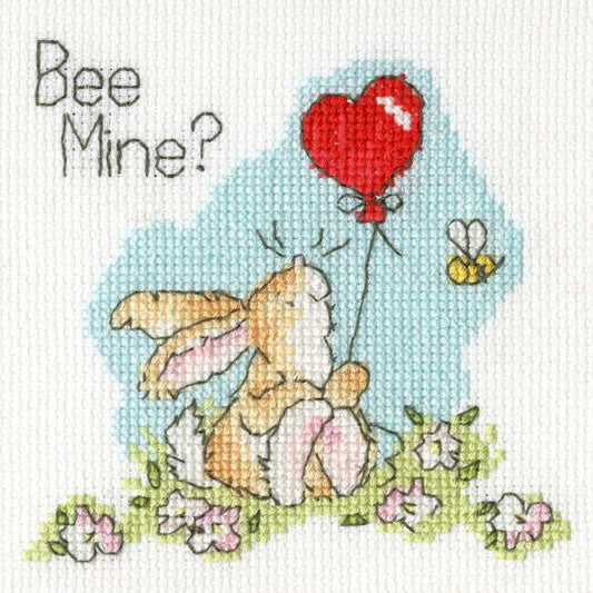 Bee Mine Cross Stitch Card Kit By Bothy Threads
